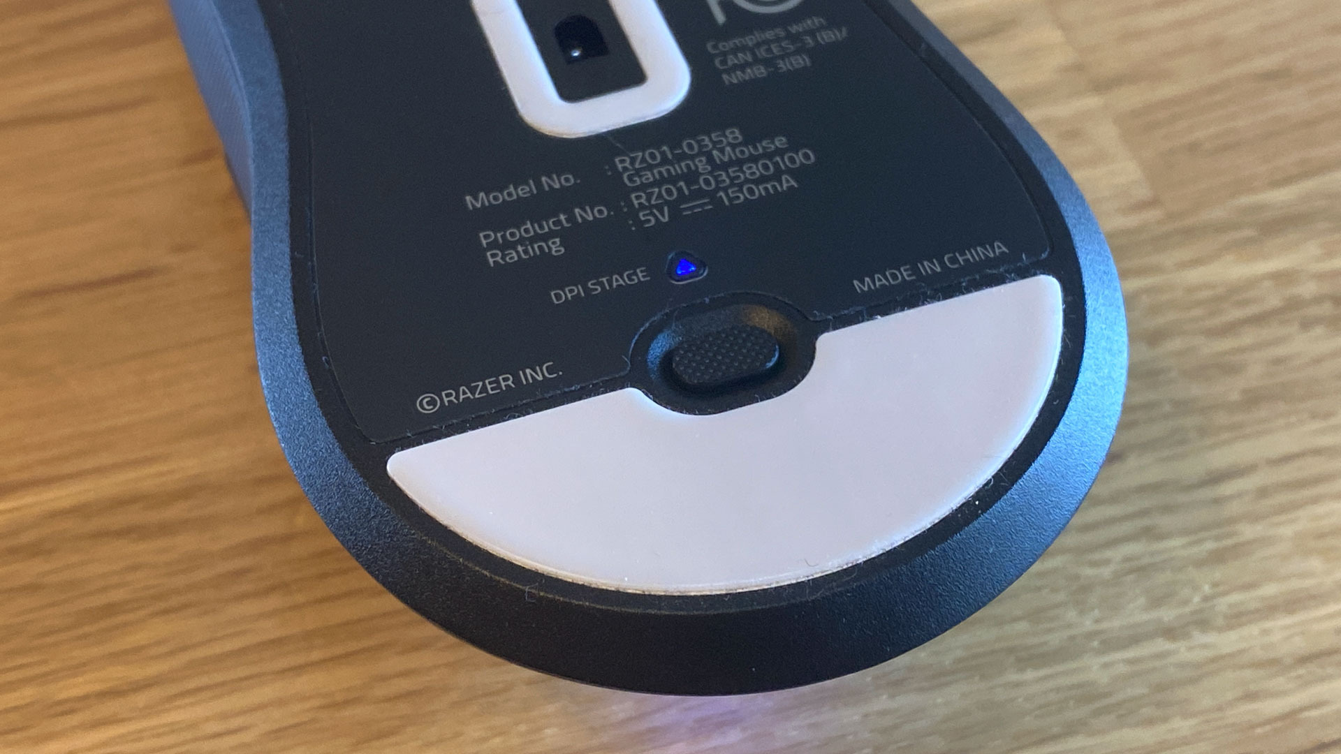 Razer Viper 8K Gaming Mouse underside