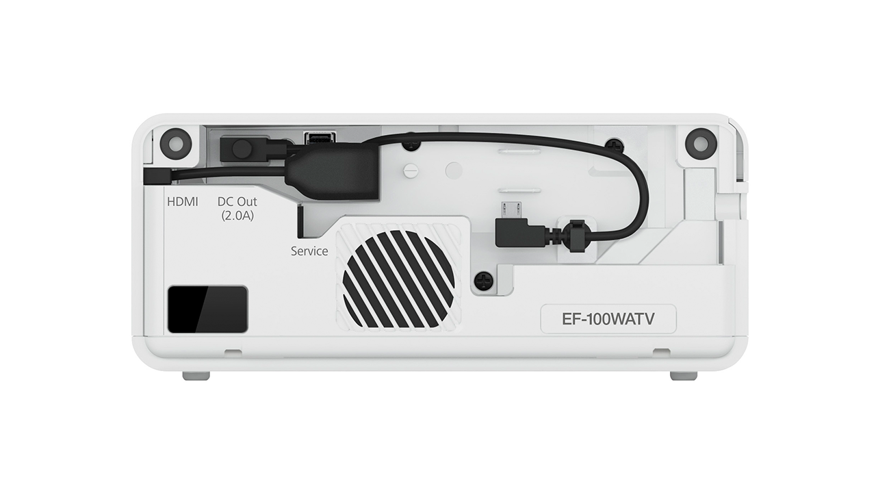 Epson EF-100 rear ports