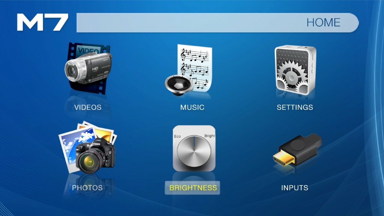 AAXA M7 Pico Projector (Menu)