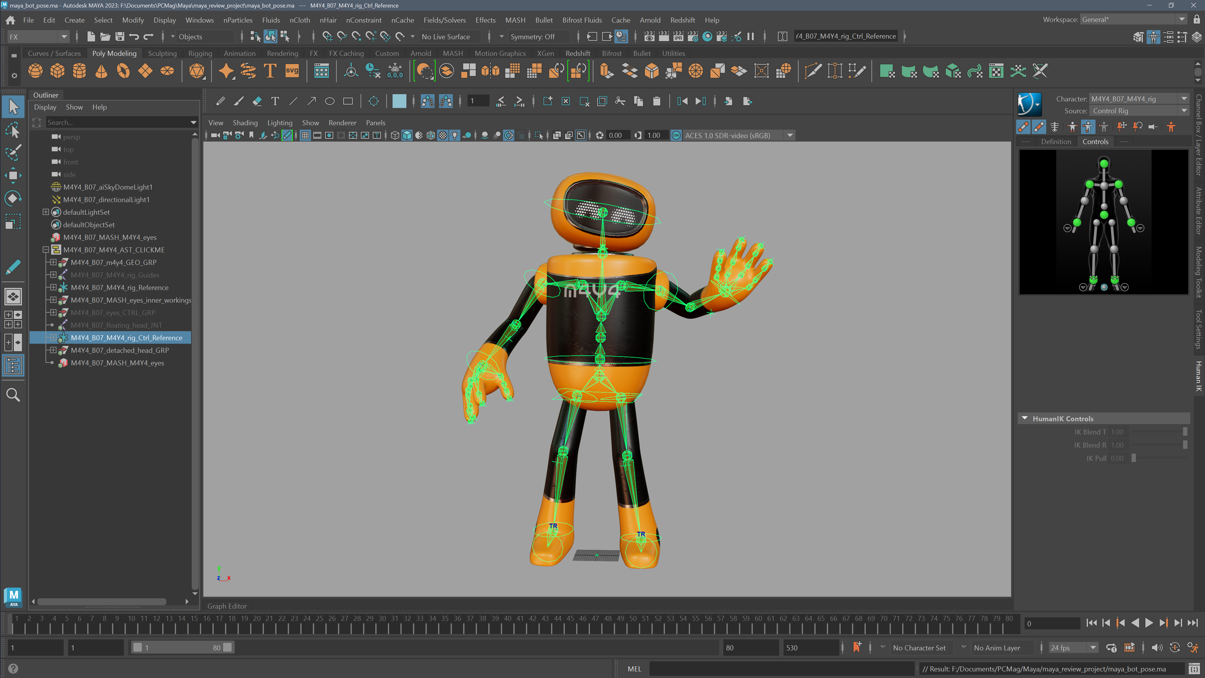 Human IK in Maya
