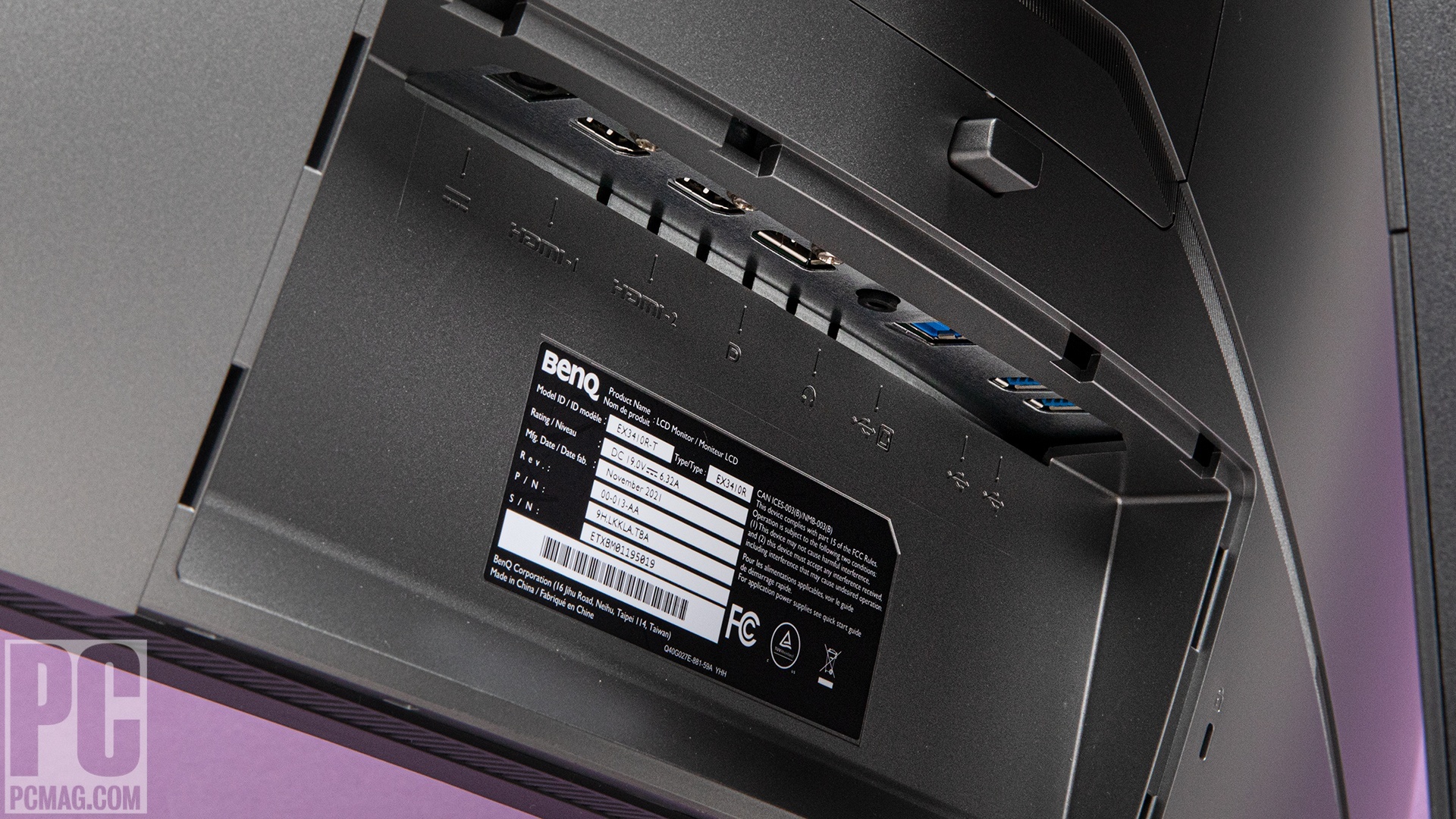 BenQ Mobiuz EX3410R monitor port hub