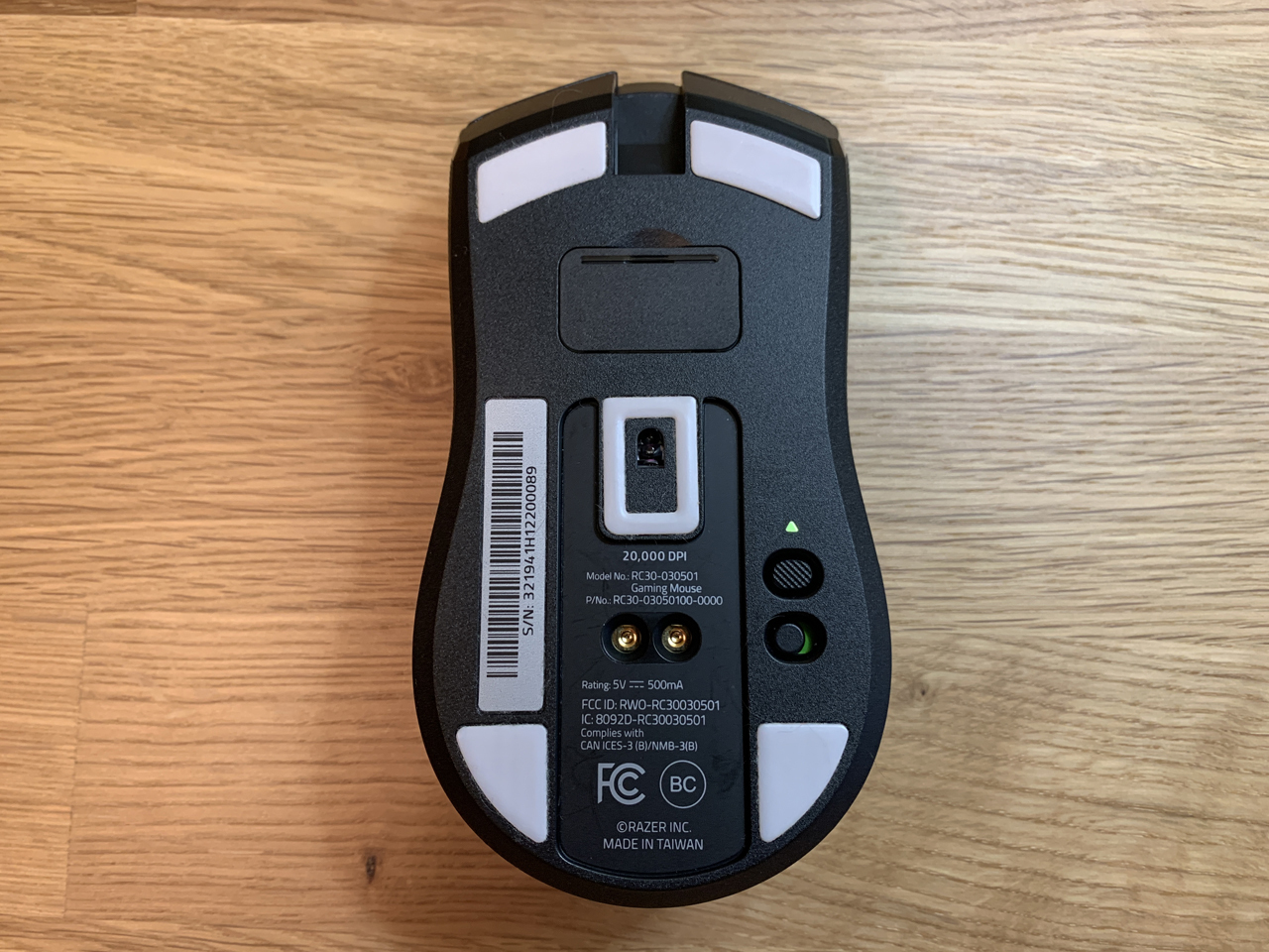 Wireless Mouse Underside