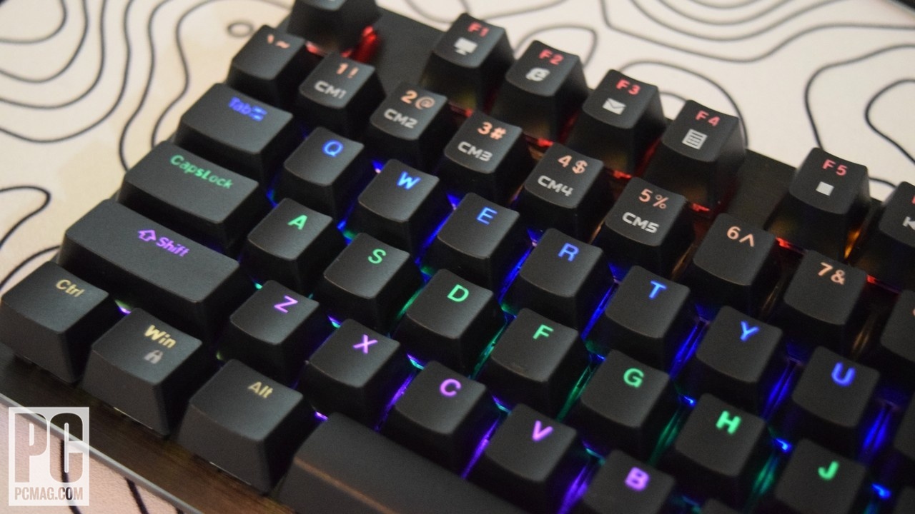 IOGear Kaliber Gaming Hver Stealth Keyboard lighting
