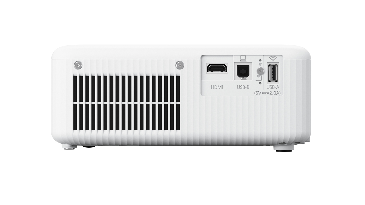 Epson EpiqVision Flex CO-W01 Portable Projector left side with ports