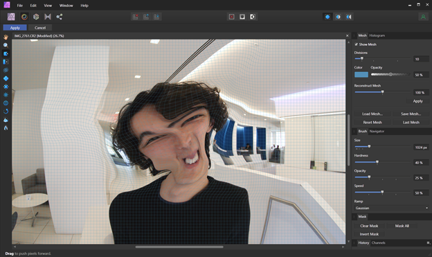 Liquefy gets its own Persona in Serif Affinity Photo