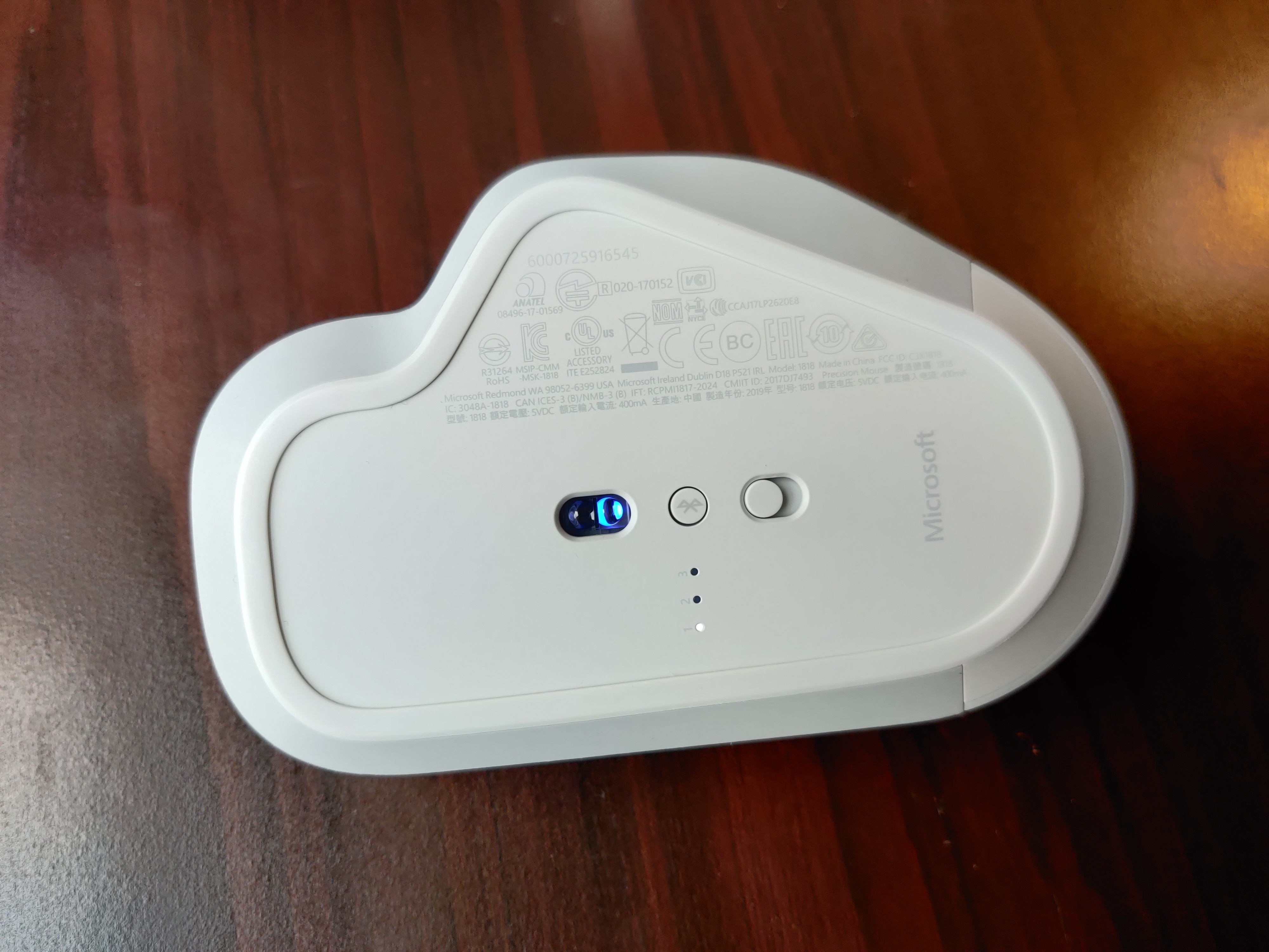 Microsoft Precision Mouse underside