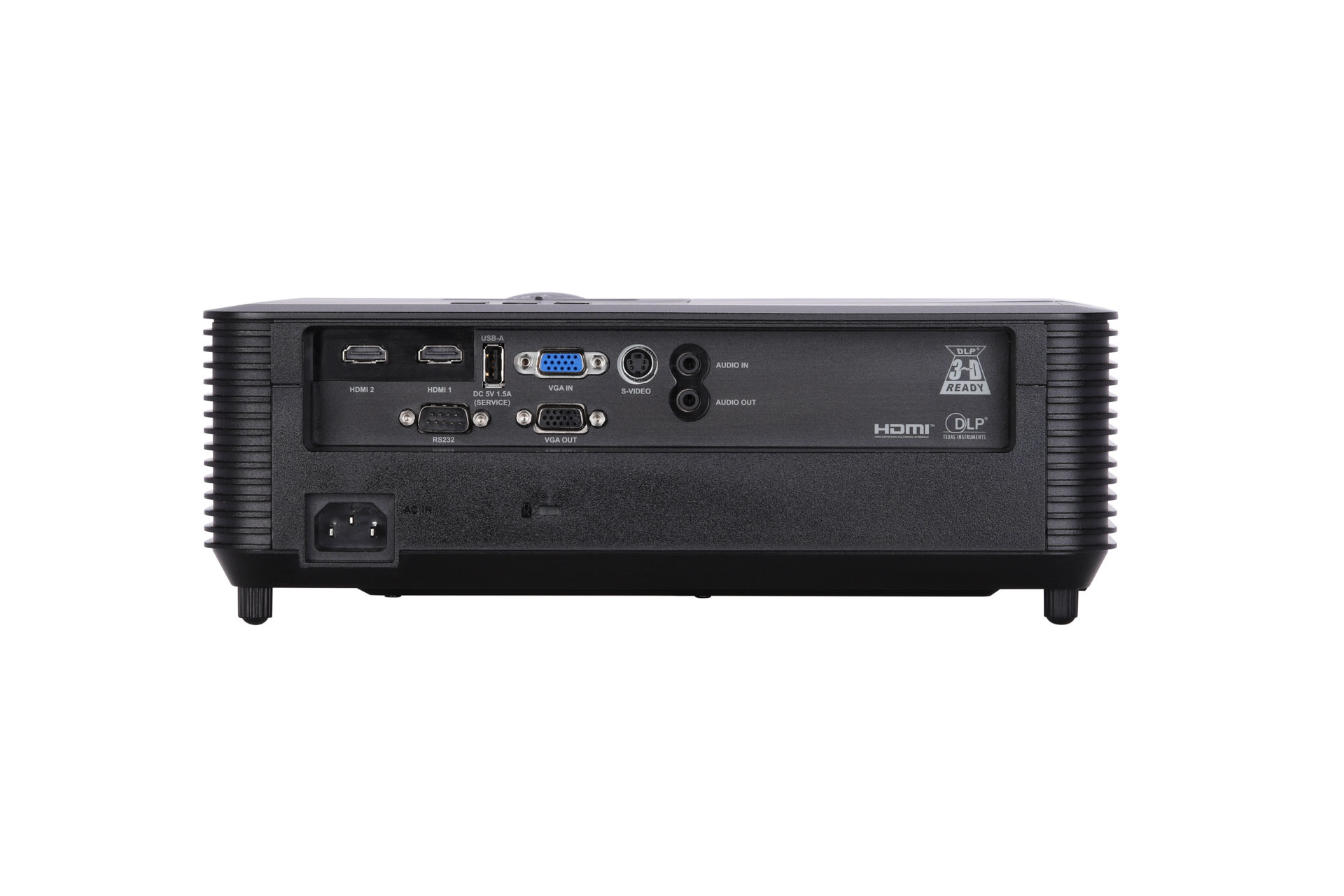 InFocus IN118BBST Projector back ports