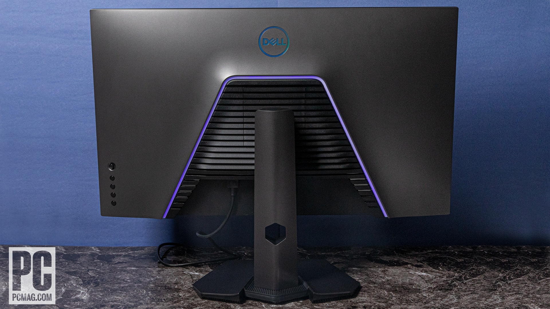 Dell 32 4K UHD monitor back view