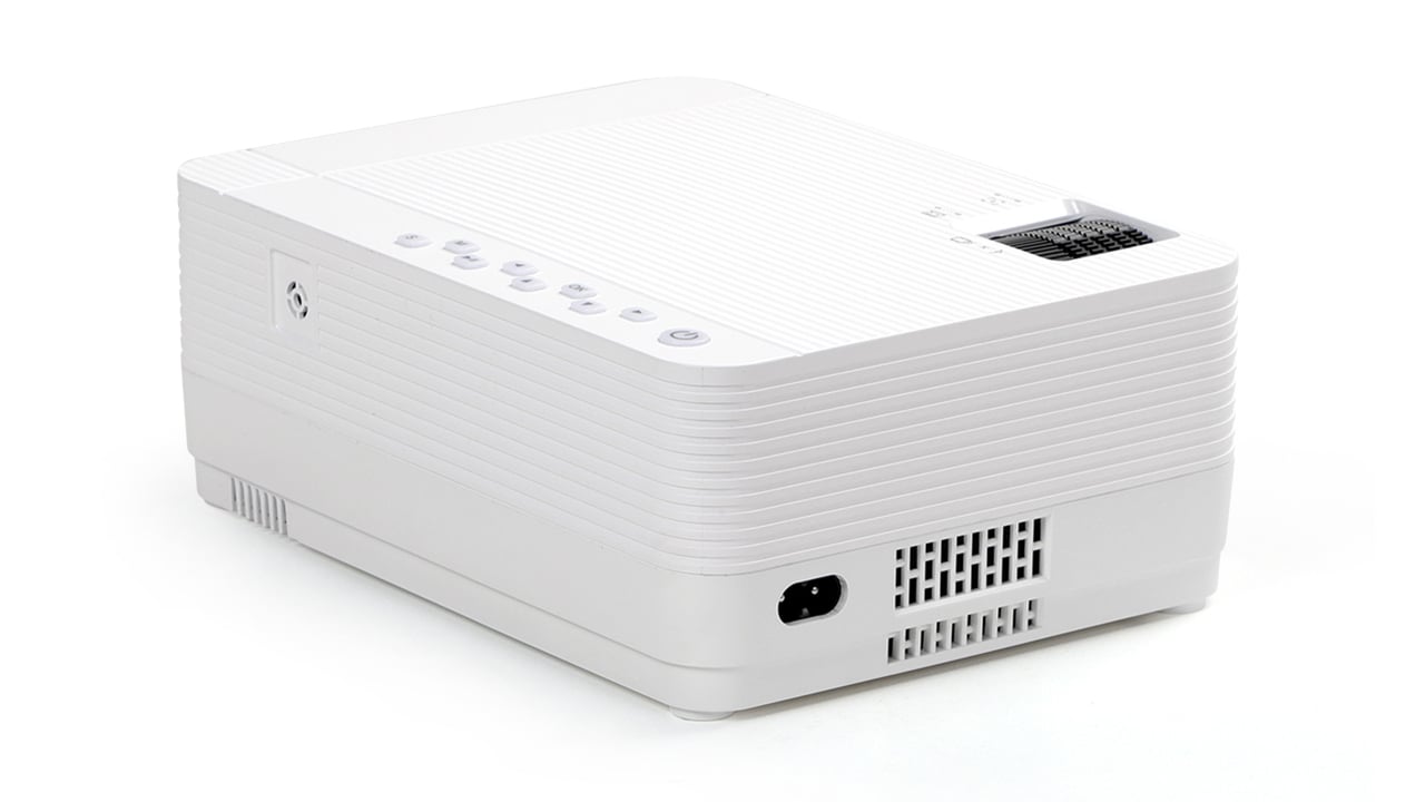 Top, back, and right side, showing power connector of Vankyo Leisure 470 Pro