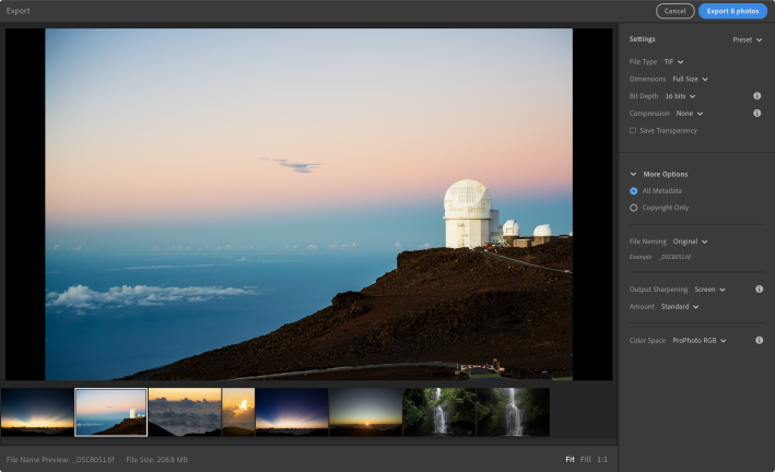 Lightroom Gets More Export Options