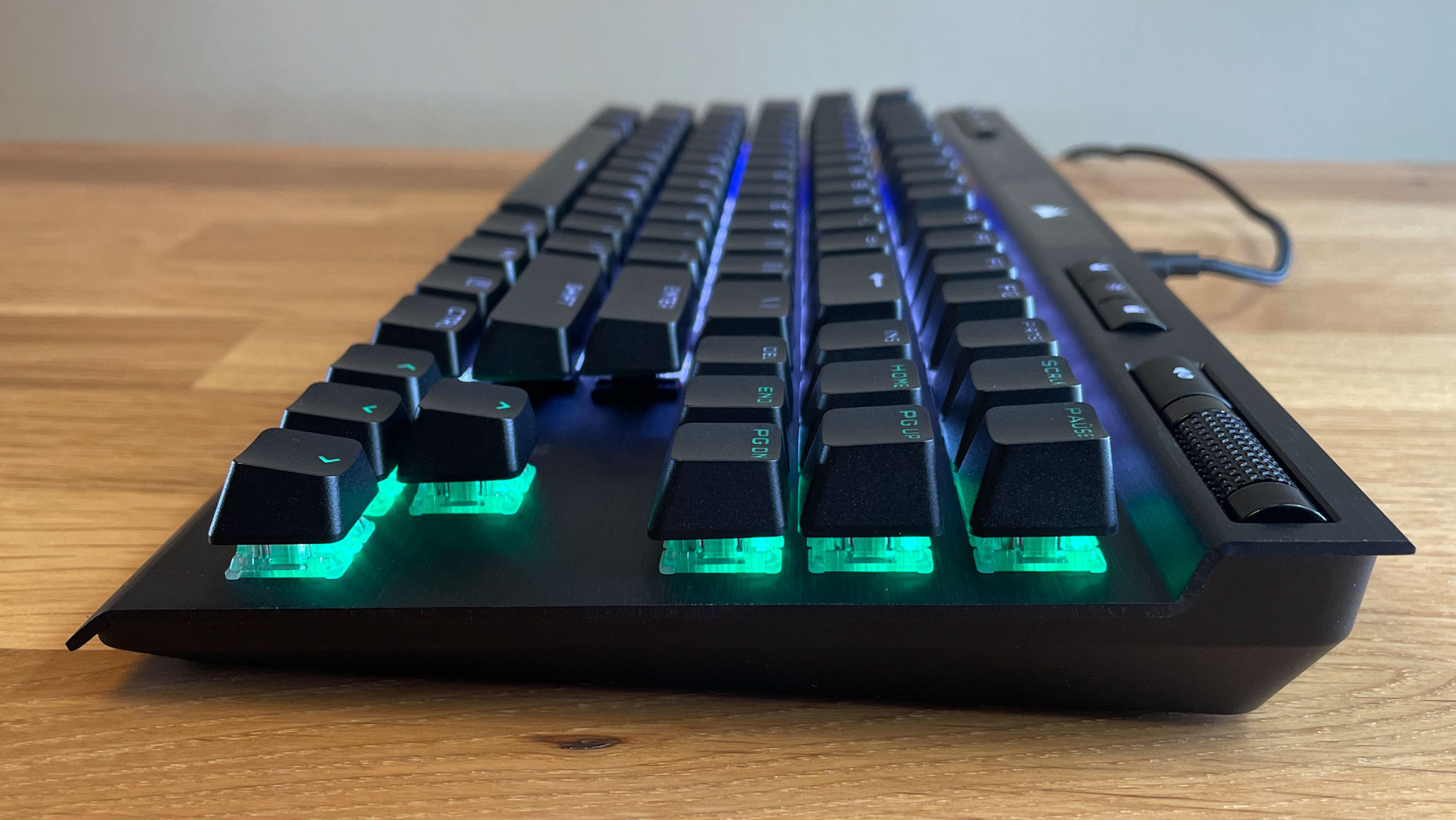 Corsair K70 RGB TKL cross shot