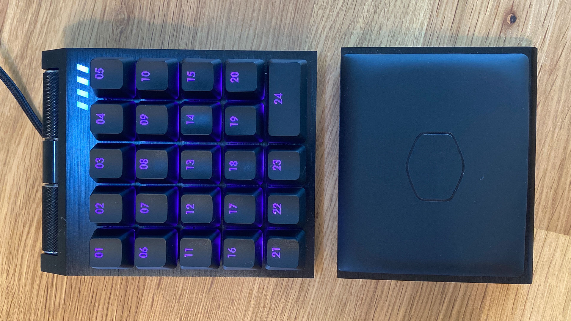 Cooler Master ControlPad Mechanical Keypad side angle