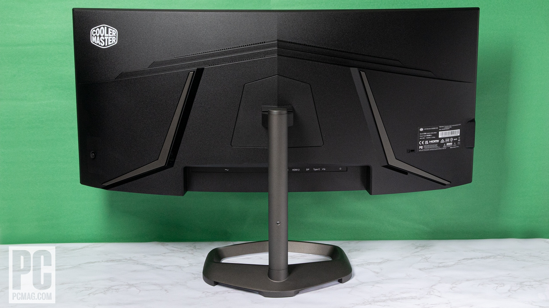 Cooler Master GM34-CWQ ARGB rear view