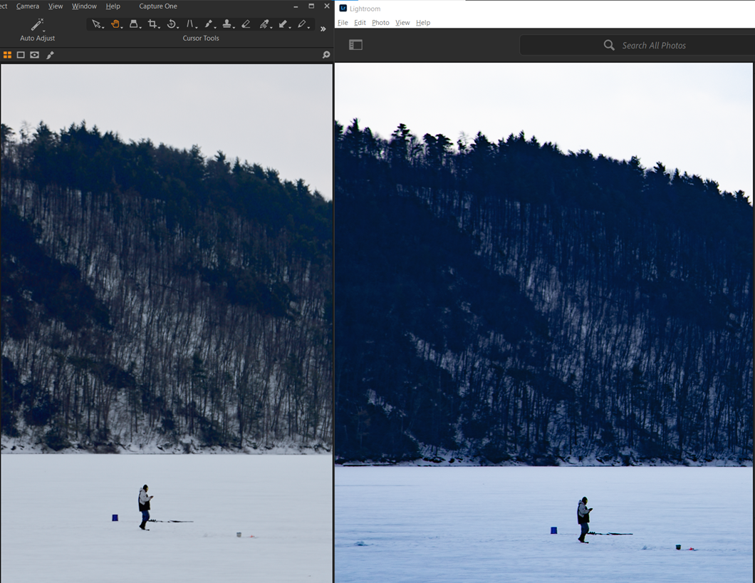 Dehaze in Capture One and Lightroom
