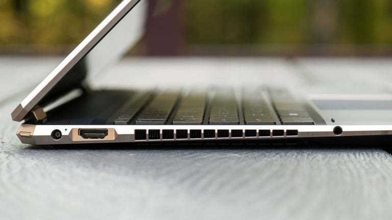 Side view of HP Spectre x360 15 laptop