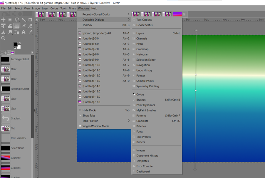 GIMP Dockable Dialogs