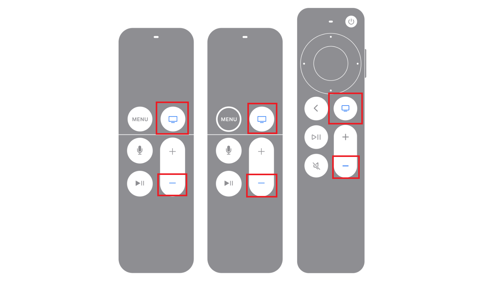 apple tv remote restart buttons