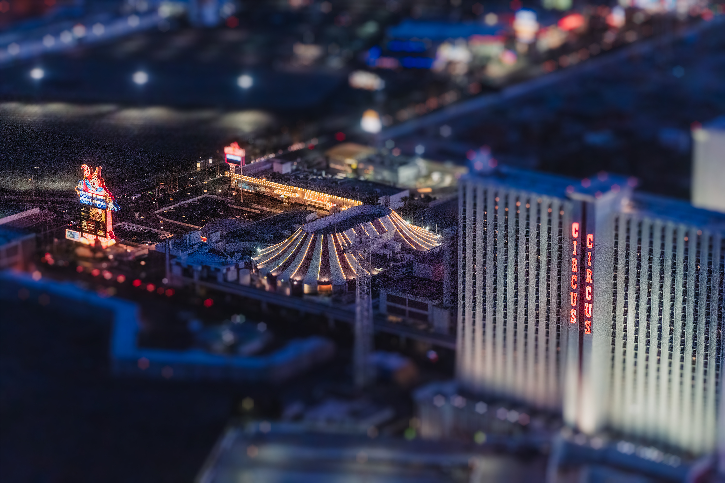 Circus Circus casino with miniature effect