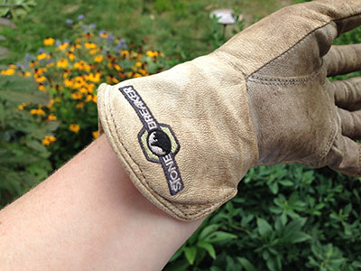 Long cuff on StoneBreaker Gloves