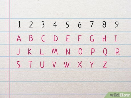 Step 2 Assign each letter a digit from 1 to 9.