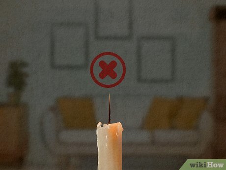 Step 2 Make sure your candle’s wick isn’t too long.