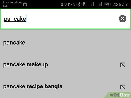 Step 3 Enter a search query.