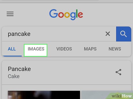 Step 5 Tap the IMAGES tab.