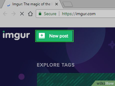 Step 3 Click New post.