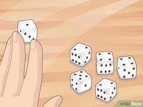 Step 1 Set aside only 1 scoring die if you roll multiple.