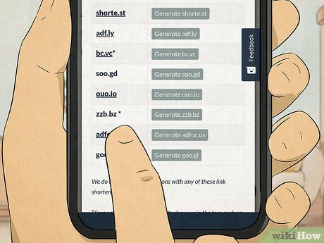 Step 6 Select a less obvious URL shortener from the list.
