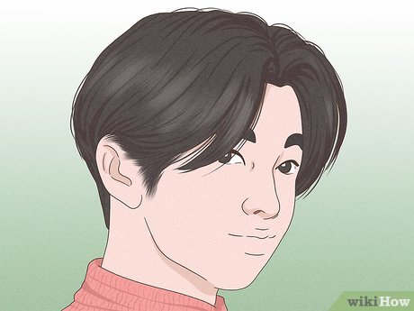 Curtain hair is long on top of your head and shorter on the sides.