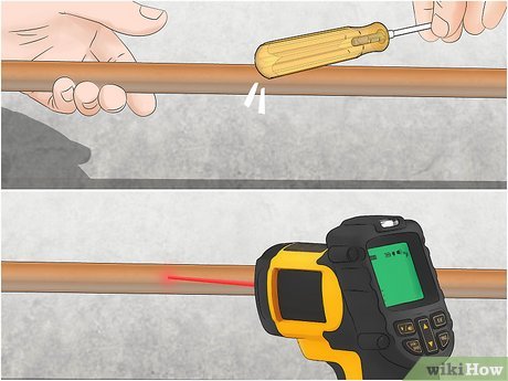 Step 4 Feel or tap exposed pipes to confirm which section is frozen.