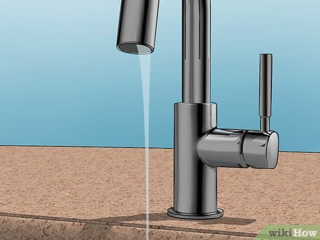 Step 3 Leave the faucet slightly open and let the water run.