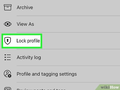 Step 3 Select Lock Profile and confirm.