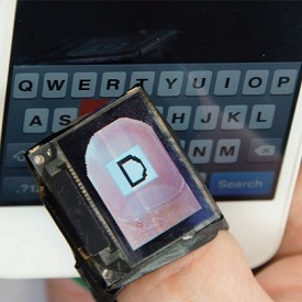 Researchers Demo Fingernail Displays for Mobile Devices