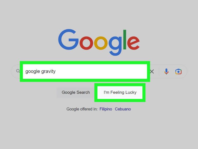 How to : How to Do the Google Gravity Trick in Your Browser