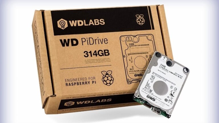 WD PiDrive Boosts Raspberry Pi’s Storage to 314GB