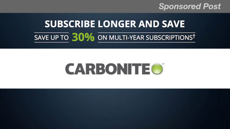 Save Up to 30 Percent on Multi-Year Carbonite Subscriptions