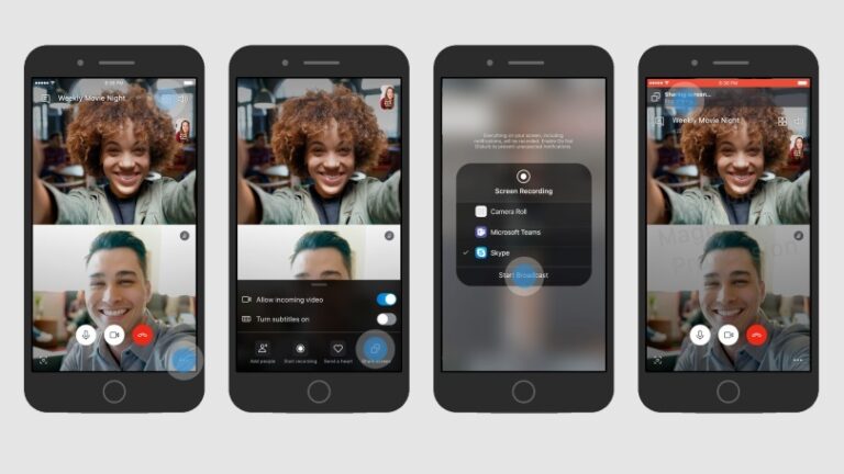 Skype Adds iOS and Android Device Screen Sharing