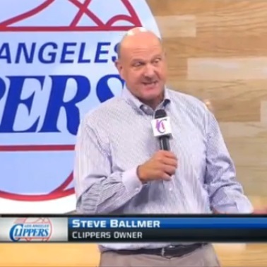 Ballmer Fires Up Clippers Fans With Vintage Ballmer Speech