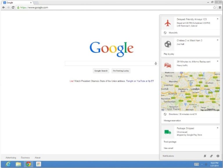 Google Now Notifications Land on Chrome