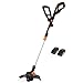 Worx String Trimmer/Edger/Lawn Mower 3-in-1 Grass Trimmer GT Revolution 20V 12' (2 Batteries &...