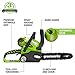 Greenworks 40V 12" Cordless Compact Chainsaw (Great For Storm Clean-Up, Pruning, and Camping), 2.0Ah Battery and Charger Included