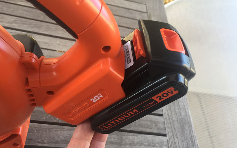 Black & Decker Cordless Sweeper battery pack