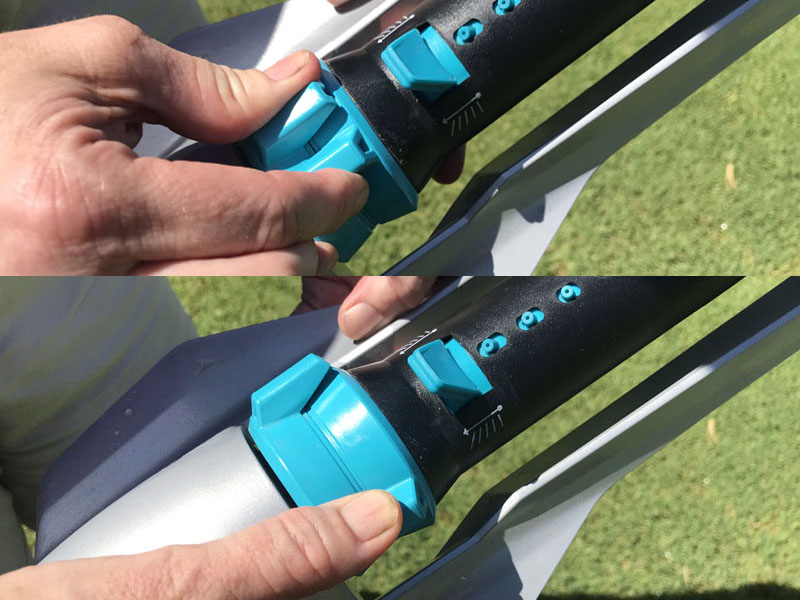 Glmour rectangular sprinkler length control collar