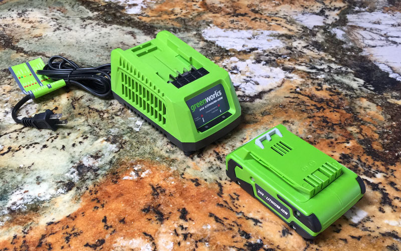 Greenworks-24-Volt-Sweeper-battery-and-charger