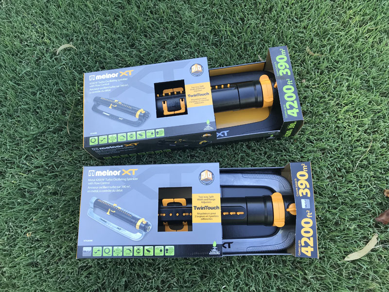 Melnor XT Turbo Oscillating Sprinkler packaging