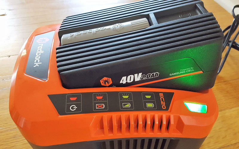 Redback Hedge Trimmer green-light