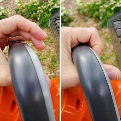 Redback Hedge Trimmer safety-mechanism