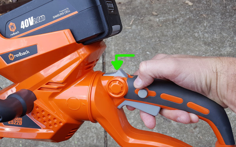 Redback Hedge Trimmer By-flipping-handle